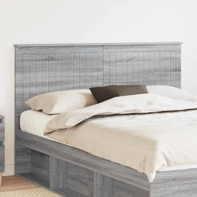 vidaXL Hoofdbord Grijs Sonoma Bewerkt hout