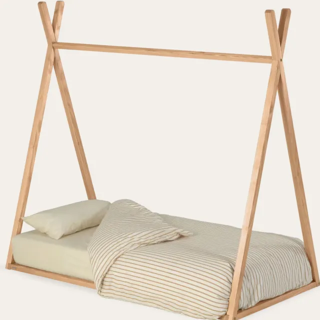 Kave Home Maralis tipi kinderbed naturel, foto 2