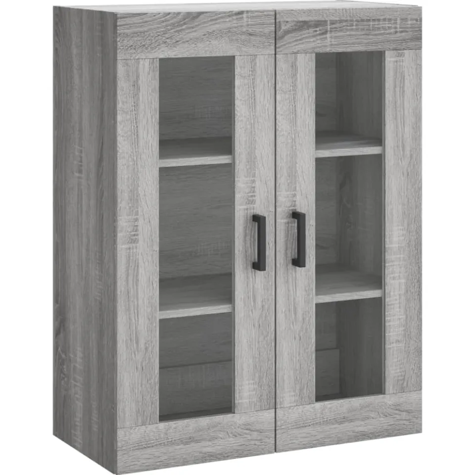 vidaXL Hangkasten 2 st bewerkt hout grijs sonoma eikenkleurig, foto 4