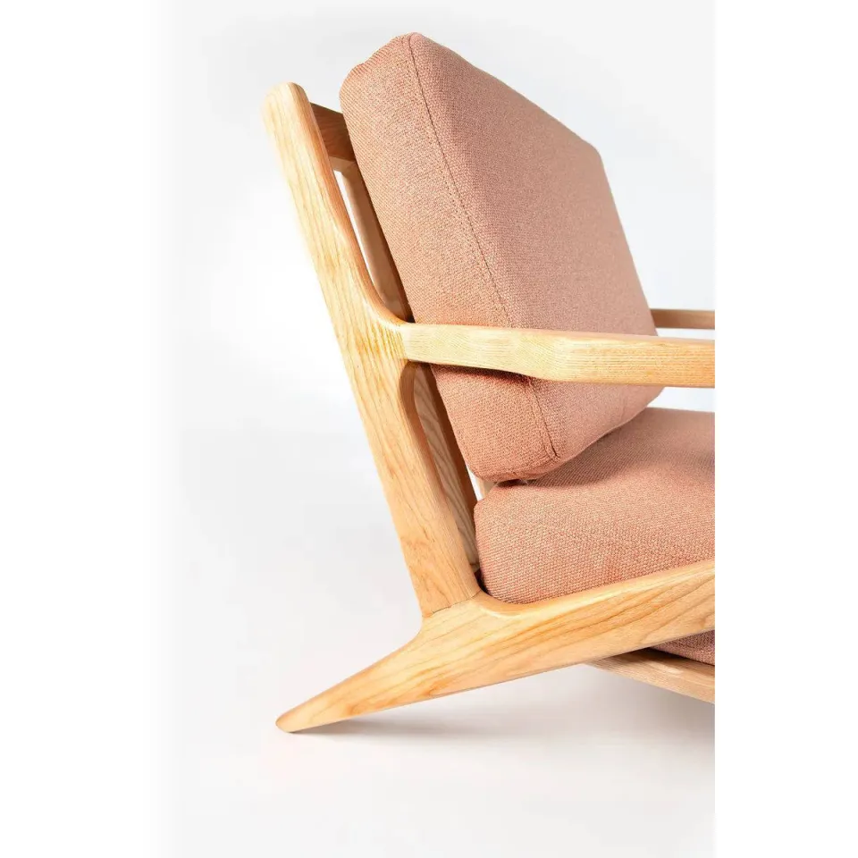 Sissy-Boy fauteuil Mid Century lichtroze, foto 3