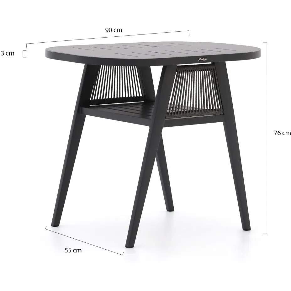 Manifesto Furniture Manifesto Borsea balkonset 3-delig grijs, foto 3