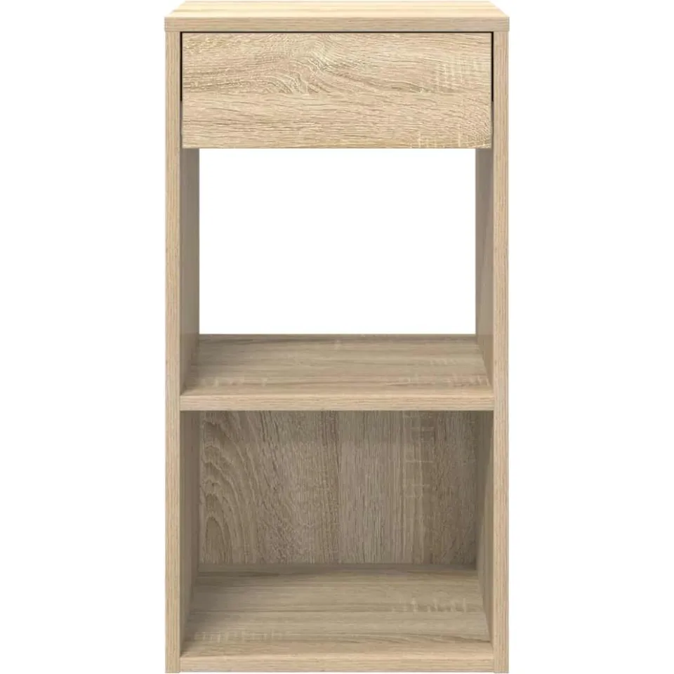 vidaXL Nachtkastjes 2 st met lade 35x34x66,5 cm sonoma eikenkleurig, foto 4