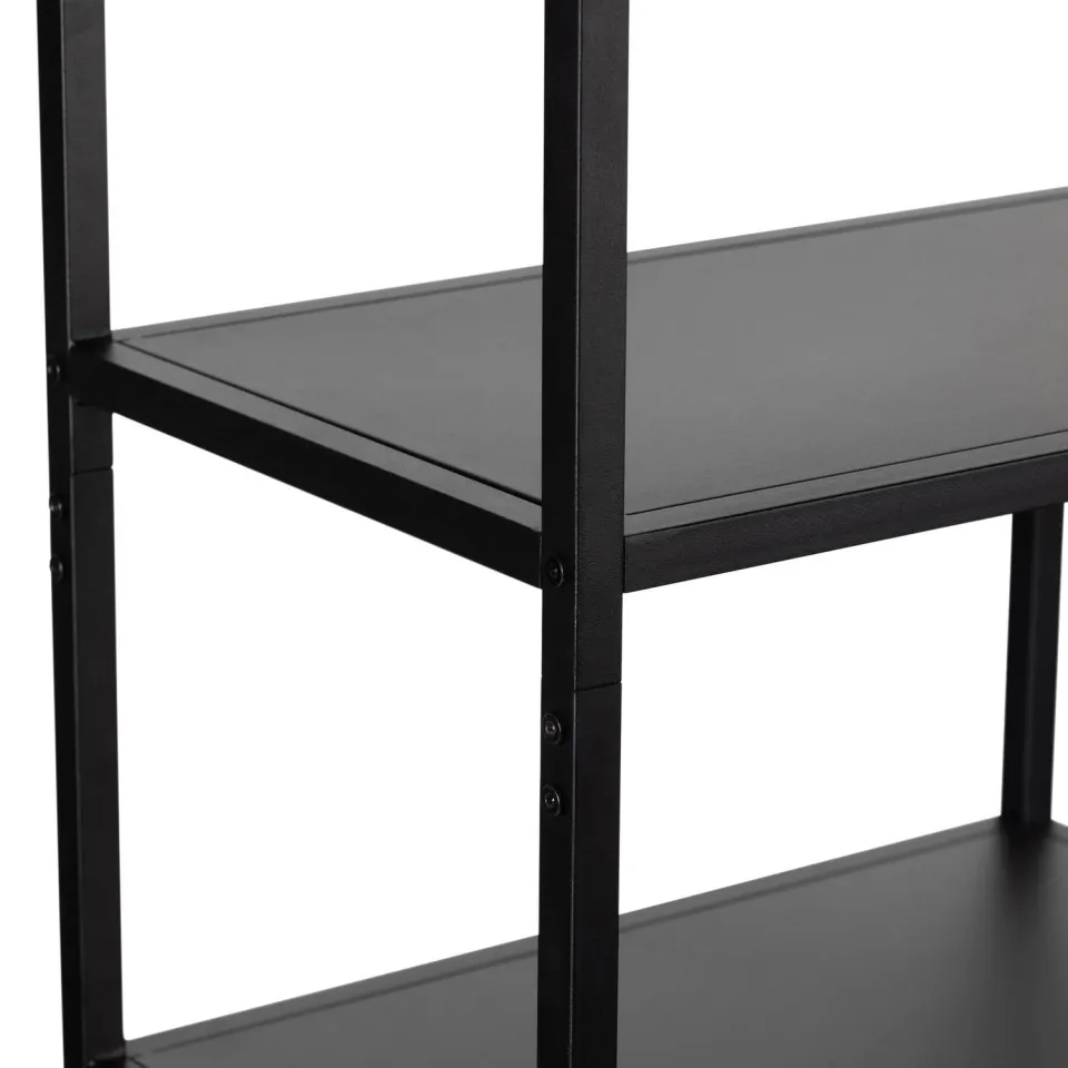 WOOOD Teun Vakkenkast - Metaal - Zwart - 188x85x35, foto 6