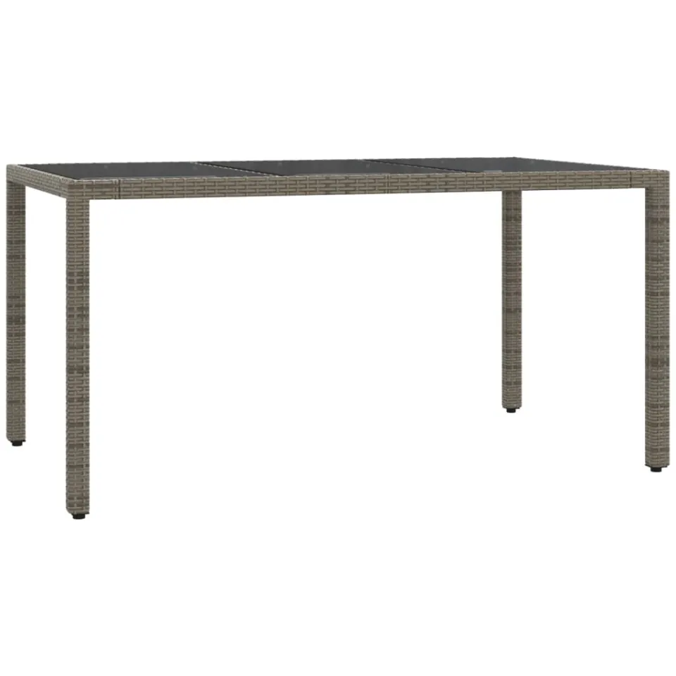 vidaXL 5-delige Tuinset met kussens poly rattan grijs, foto 3