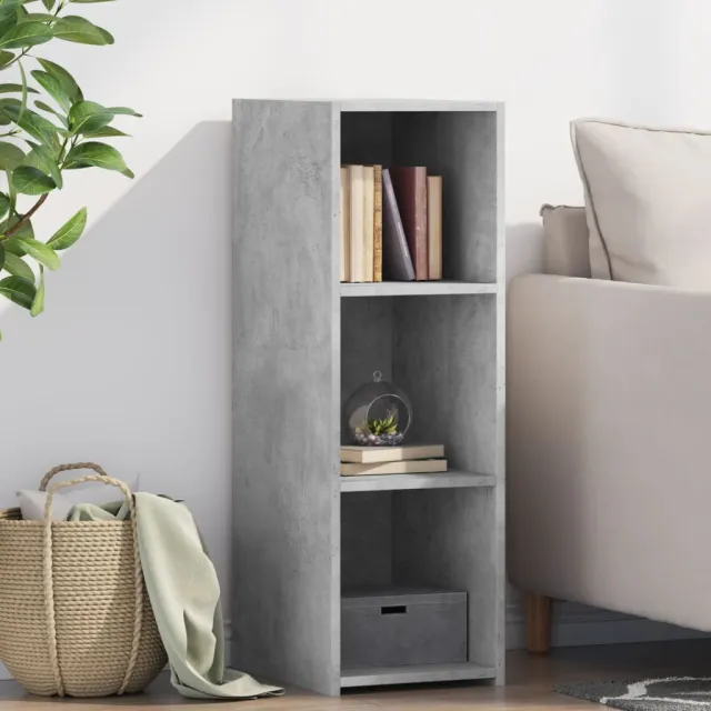 vidaXL Dressoir 30x41x93 cm bewerkt hout betongrijs grijs, foto 2