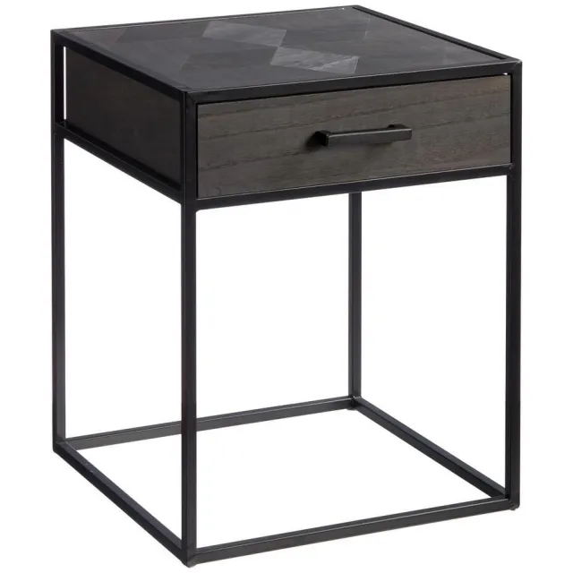 Kwantum Nachtkastje Toscane ø 40 cm Zwart