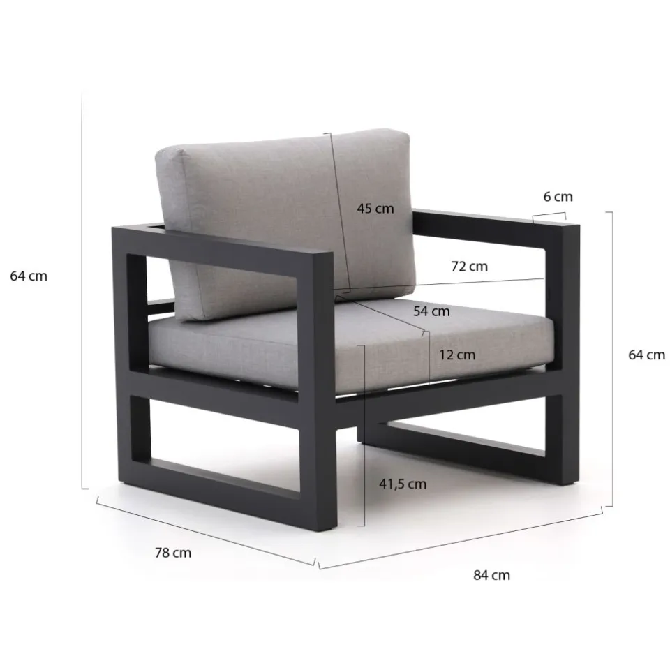 Forza Furniture Forza Citerna lounge tuinstoel grijs, foto 2