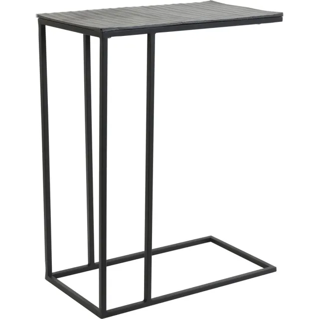 Light & Living Bijzettafel Macy - Zwart - 48x26x60cm - Modern