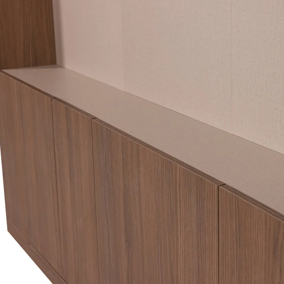 WOOOD Build Tv Opbergkast 160 cm - Eiken Fineer - Naturel - 215x160x41, foto 6