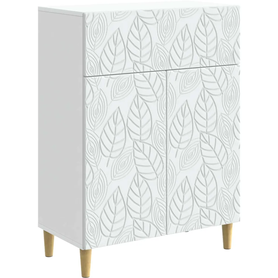 vidaXL Dressoir Wit 66 x 34,5 x 90 cm Bewerkt hout
