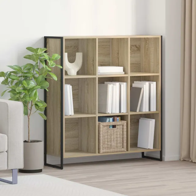 vidaXL Boekenkast Sonoma 99,5 x 30 x 108 cm Bewerkt hout bruin, foto 2