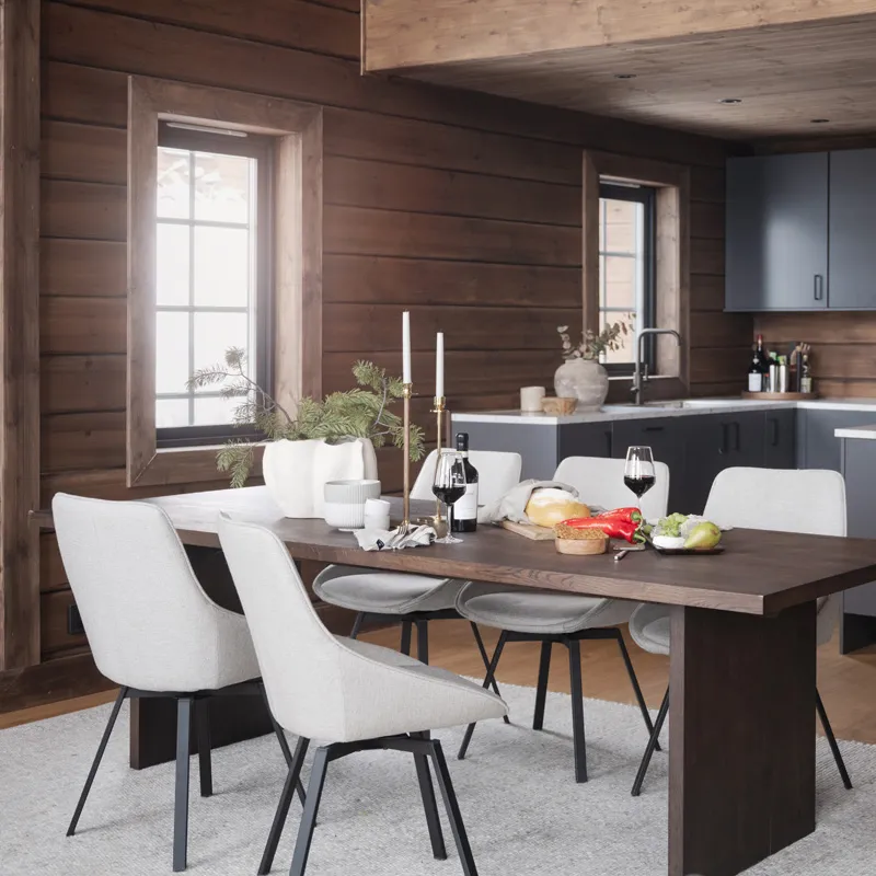 Rowico Home Emmett houten eettafel donker eiken - 240 x 95 cm, foto 4