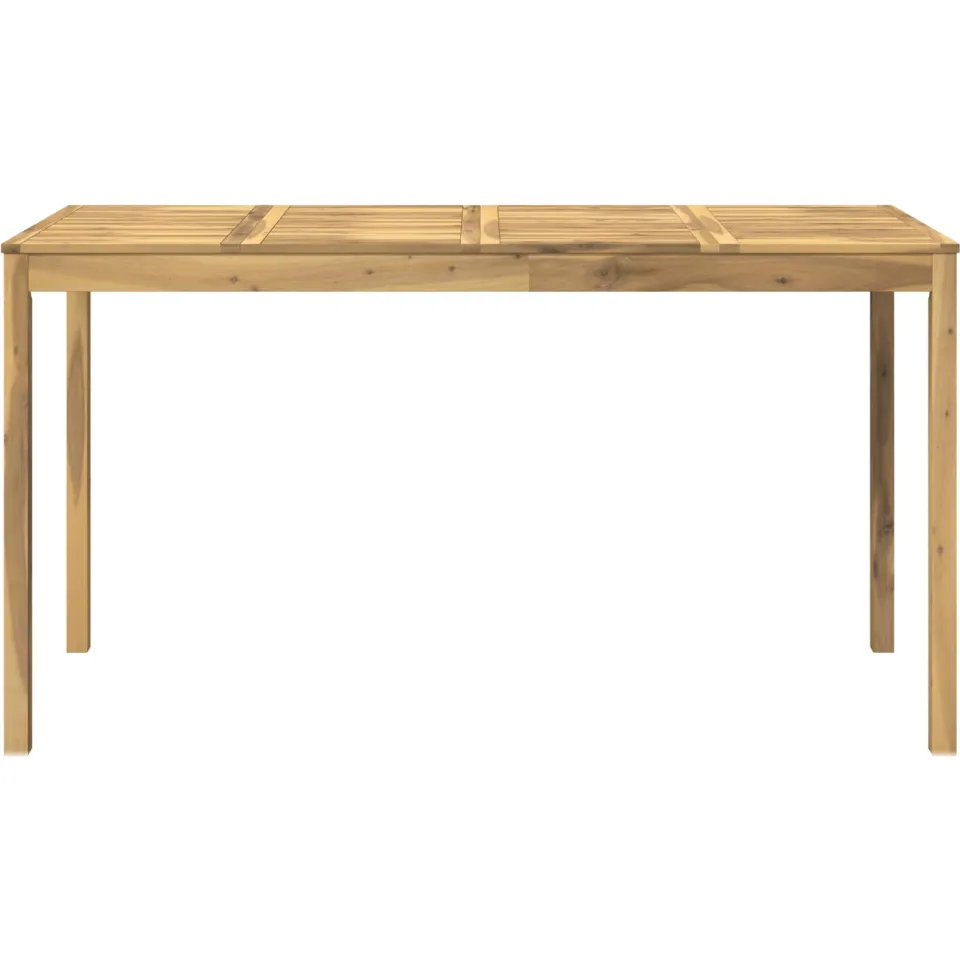vidaXL Tuinbar Tafel LAREN Witgewassen 196 x 80,5 x 105 cm Bruin