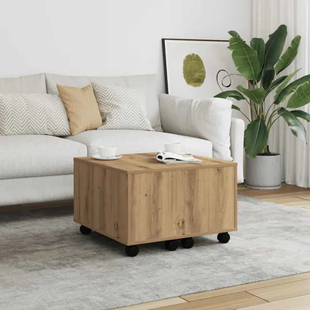 vidaXL Salontafel 60x60x38 cm bewerkt hout artisanaal eikenkleurig, foto 2