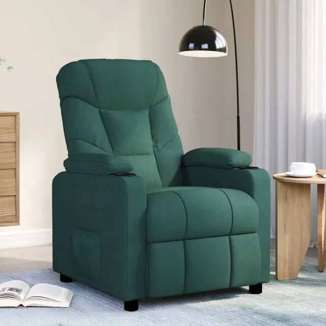 vidaXL Massagestoel stof donkergroen groen, foto 2