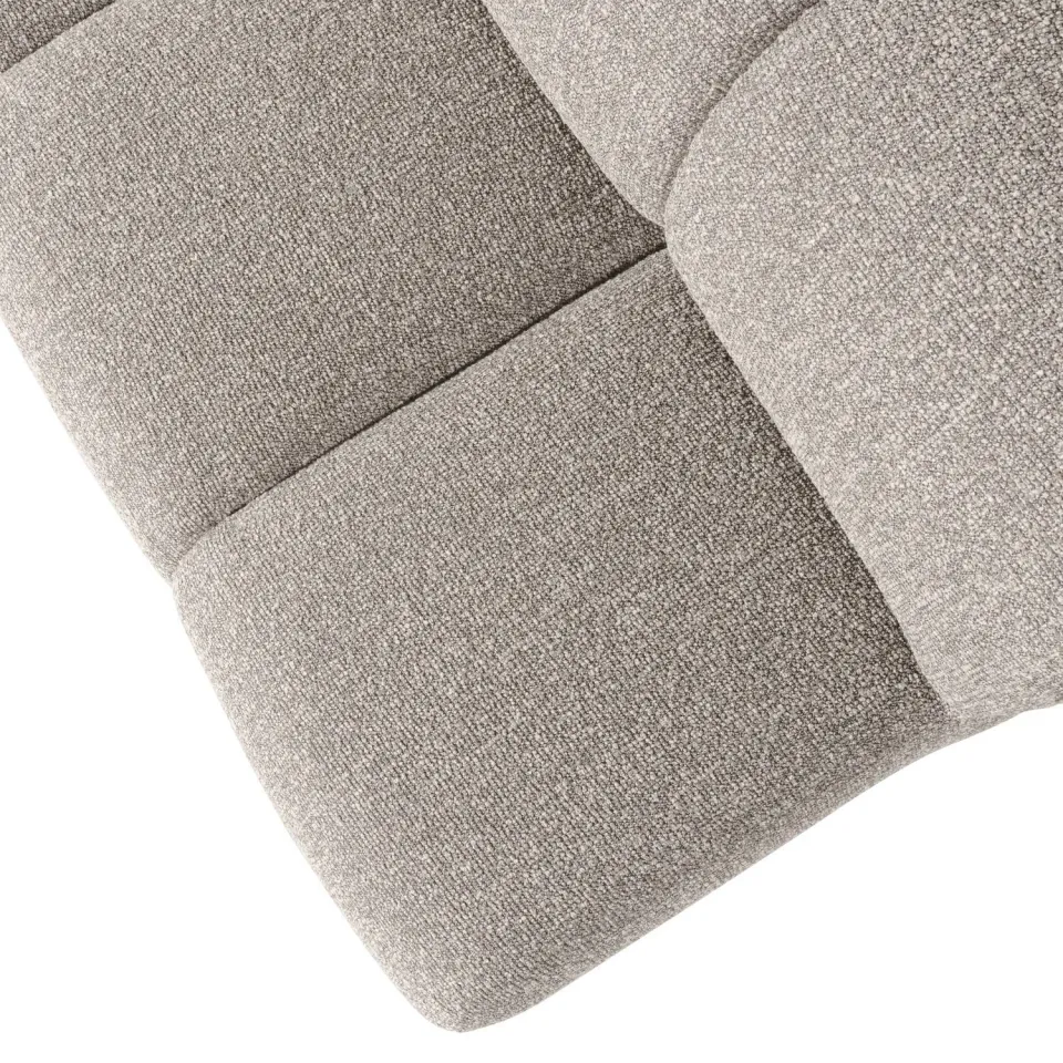 WOOOD Mojo eetbankje met rugleuning bouclé beige melange, foto 5