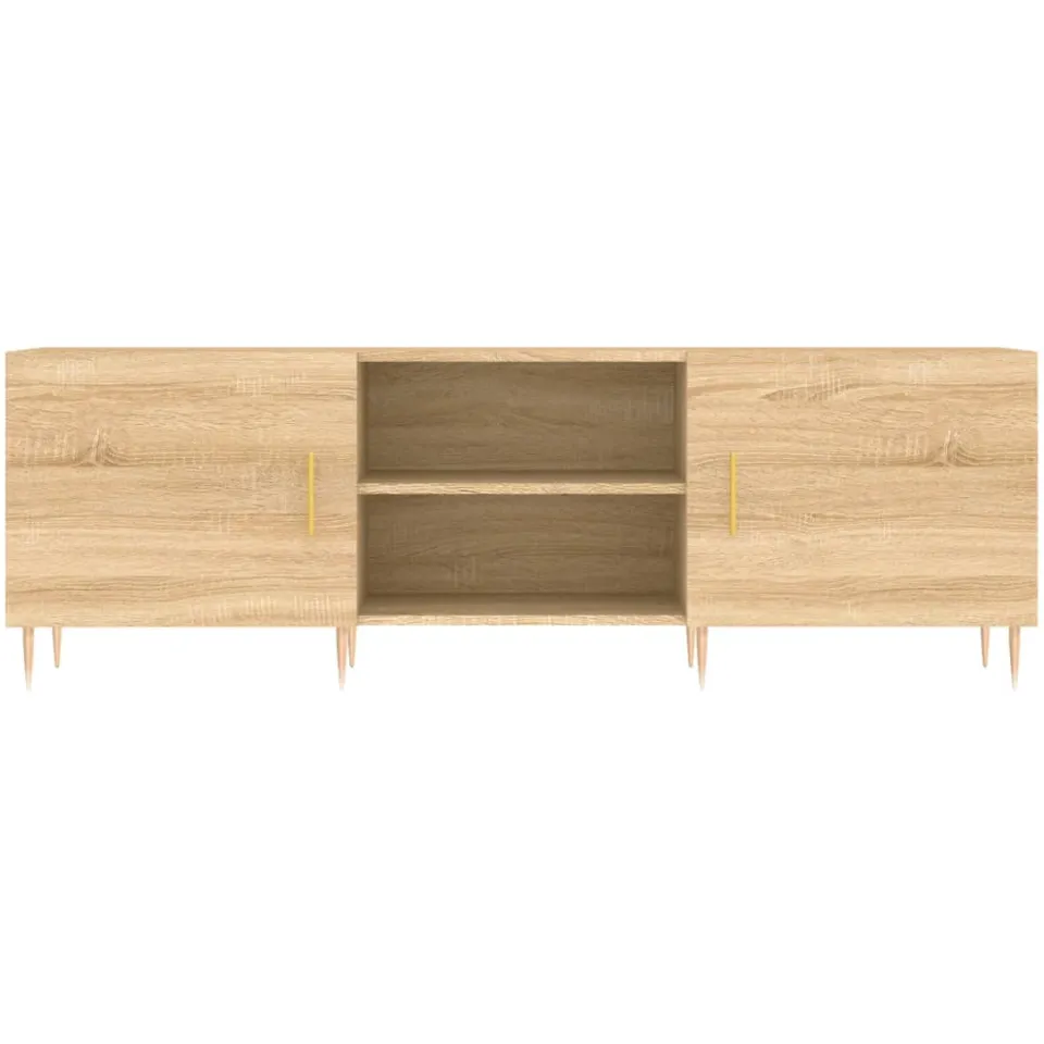 vidaXL Tv-meubel 150x30x50 cm bewerkt hout sonoma eikenkleurig