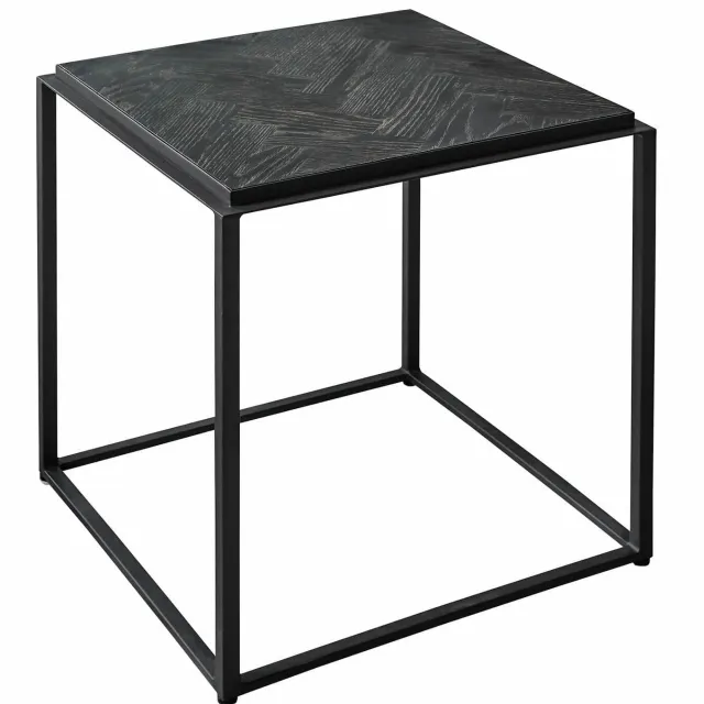 Loberon Bijzettafel Lumesto zwart