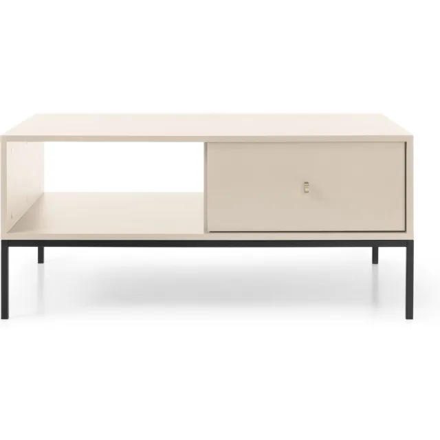 Selsey Monne - Salontafel met lade - 68x104 cm - Beige vintage