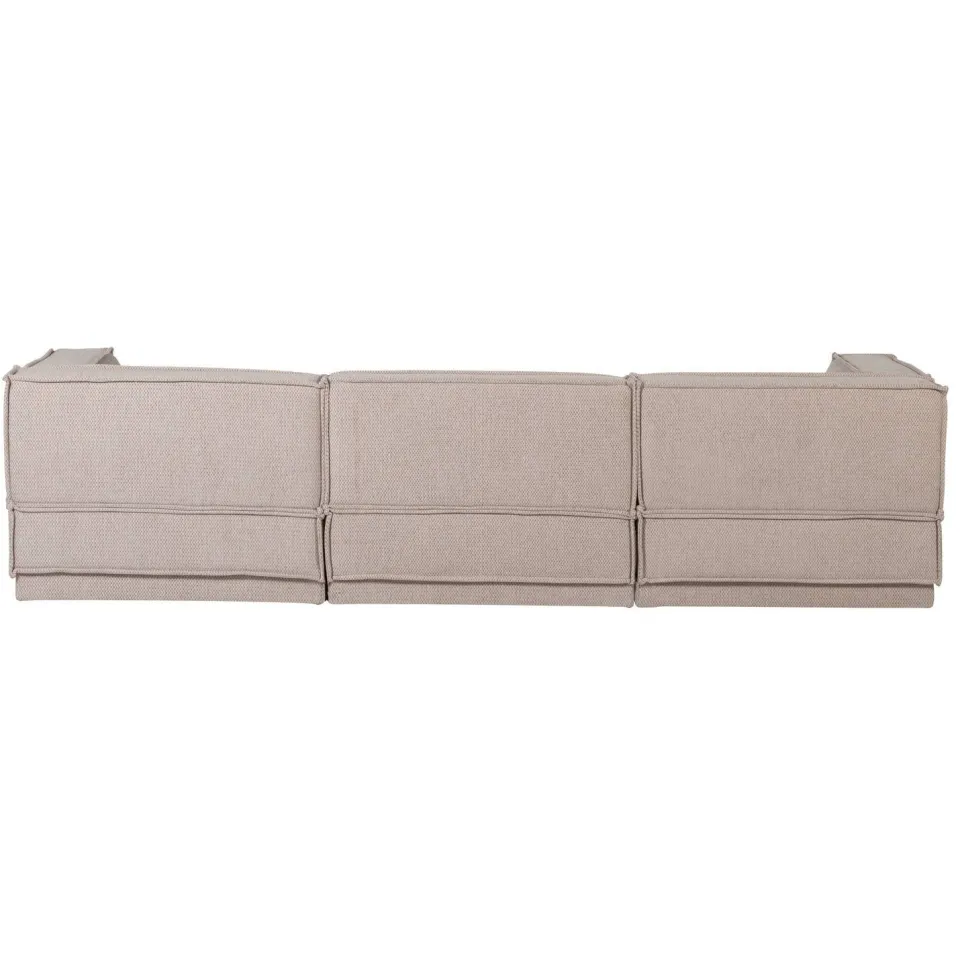 WOOOD Manu Chaise Longue Bank - Grove Chenille - Naturel - 73x286x160, foto 4