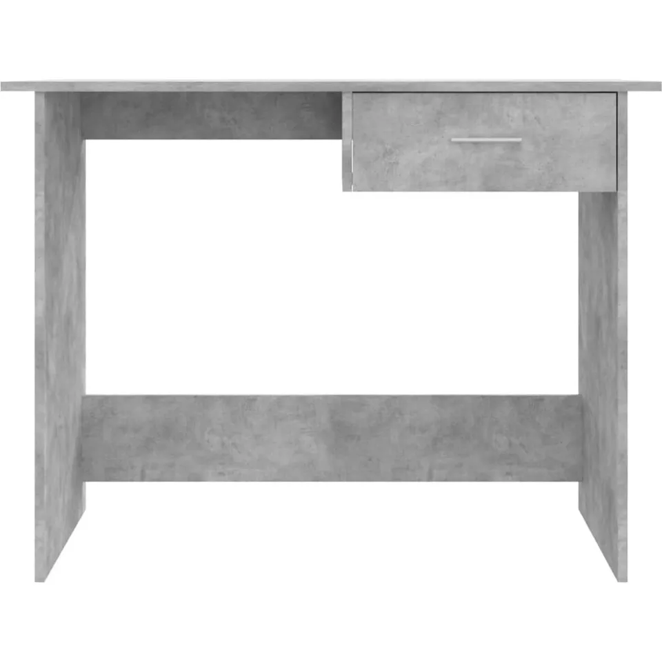 vidaXL Bureau 100x50x76 cm bewerkt hout betongrijs