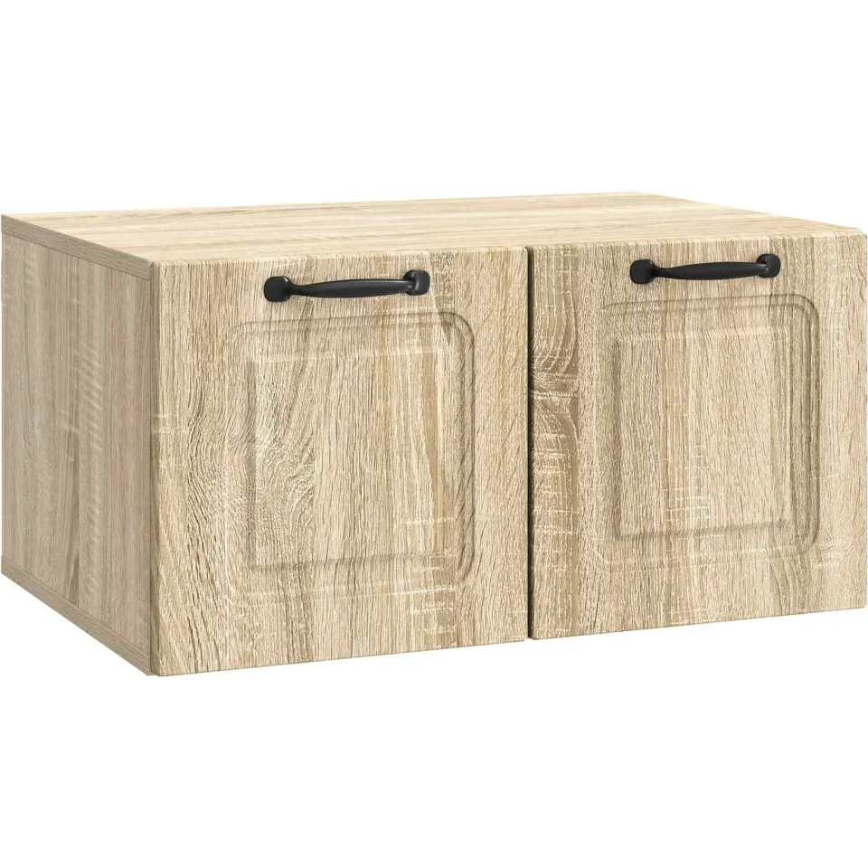 vidaXL Wandbeugel TV-kast Sonoma Eiken 59,5 x 41 x 30 cm Bewerkt hout, foto 3