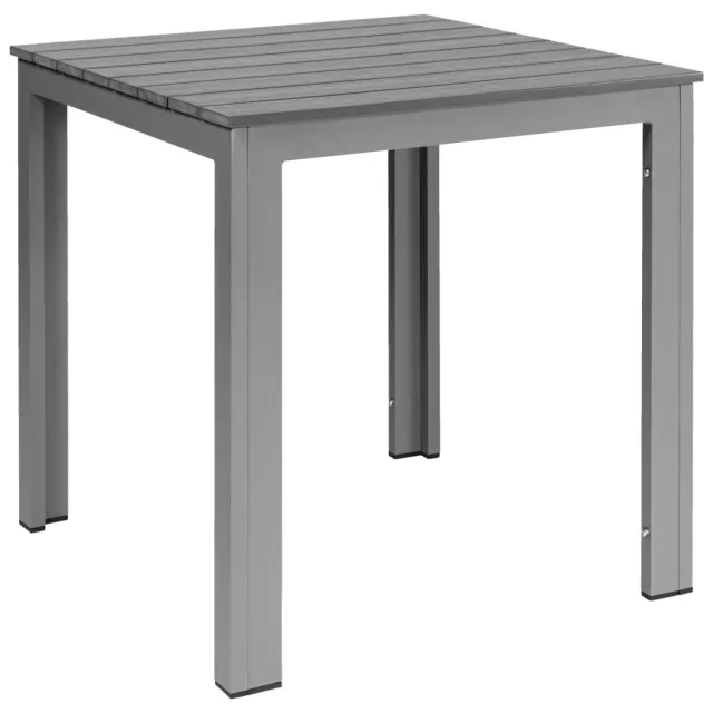 PULSIVA Tafel Lamero vierkant; 78x78x74 cm (LxBxH); grijs/antraciet; frame grijs; vierkant