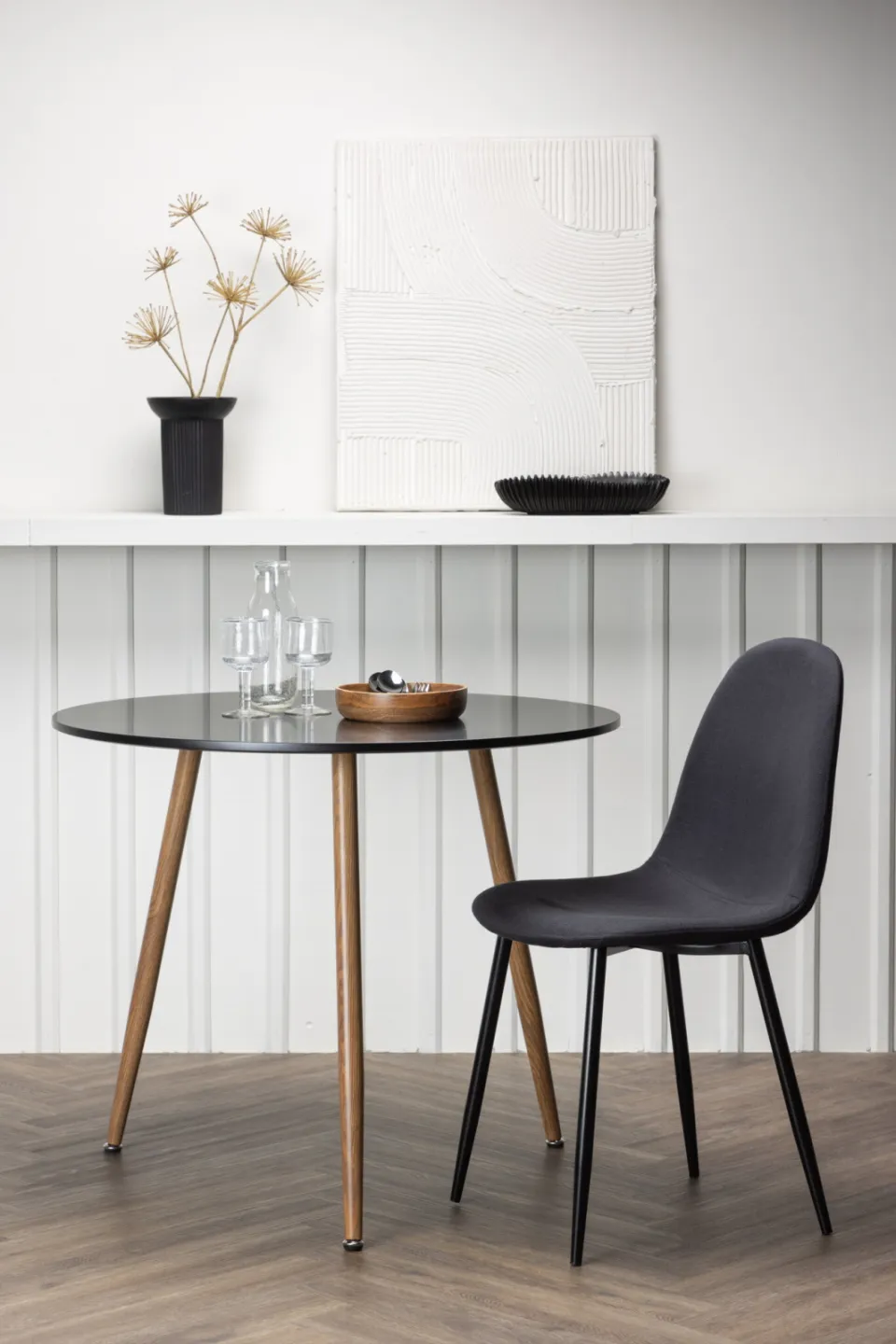 Nohr Ronde Bistrotafel 'Austina' 90cm, kleur Zwart, foto 3