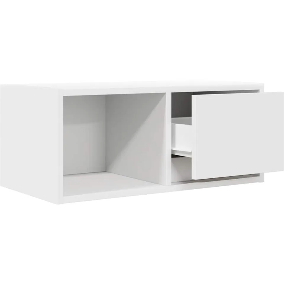 vidaXL Tv-meubel 60x31x25,5 cm bewerkt hout wit, foto 4