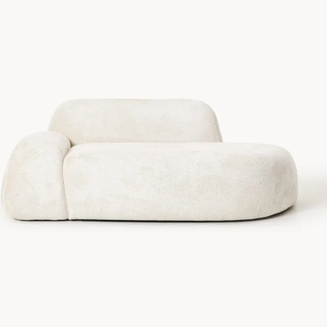 Westwing Collection Teddy bouclé bank Wolke (2-zits) Wit
