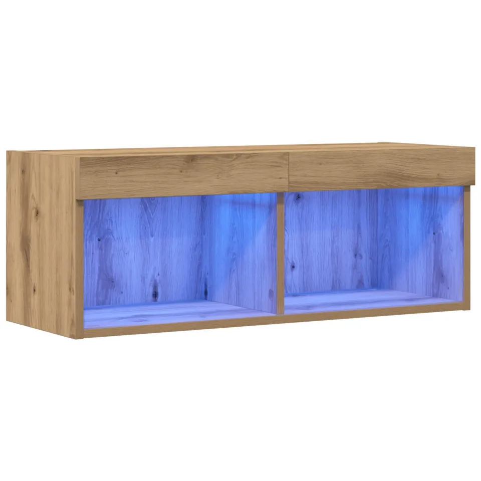 vidaXL Tv-meubelset 80 x 30 x 30 cm artisanaal eikenkleurig Bruin