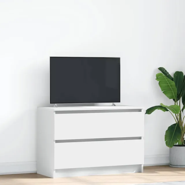 vidaXL Tv-meubel 80x35x54 cm spaanplaat wit
