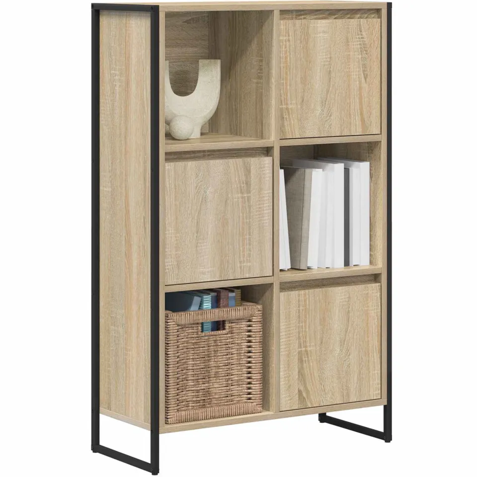 vidaXL Boekenkast Sonoma Eiken 68 x 30 x 108 cm Bewerkt hout Bruin