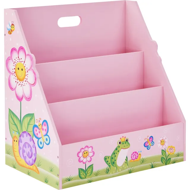 Teamson Kids Houten Boekenkast Voor Kinder - Kinderslaapkamer - Magische Tuin - 47 cm Lang Roze
