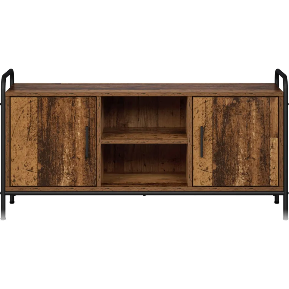 vidaXL Tv-meubel 99 x 33 x 50 cm Oud hout Bewerkt hout bruin, foto 4