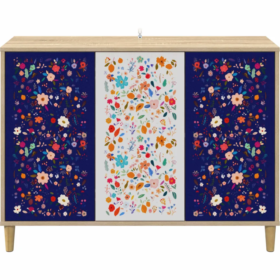 vidaXL Dressoir MAINZ Sonoma 102 x 33 x 75 cm Bewerkt hout bruin, foto 4