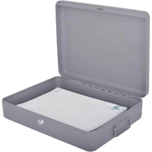 Pavo Documentenkist / Documentensafe - 370x280x90mm - Donkergrijs