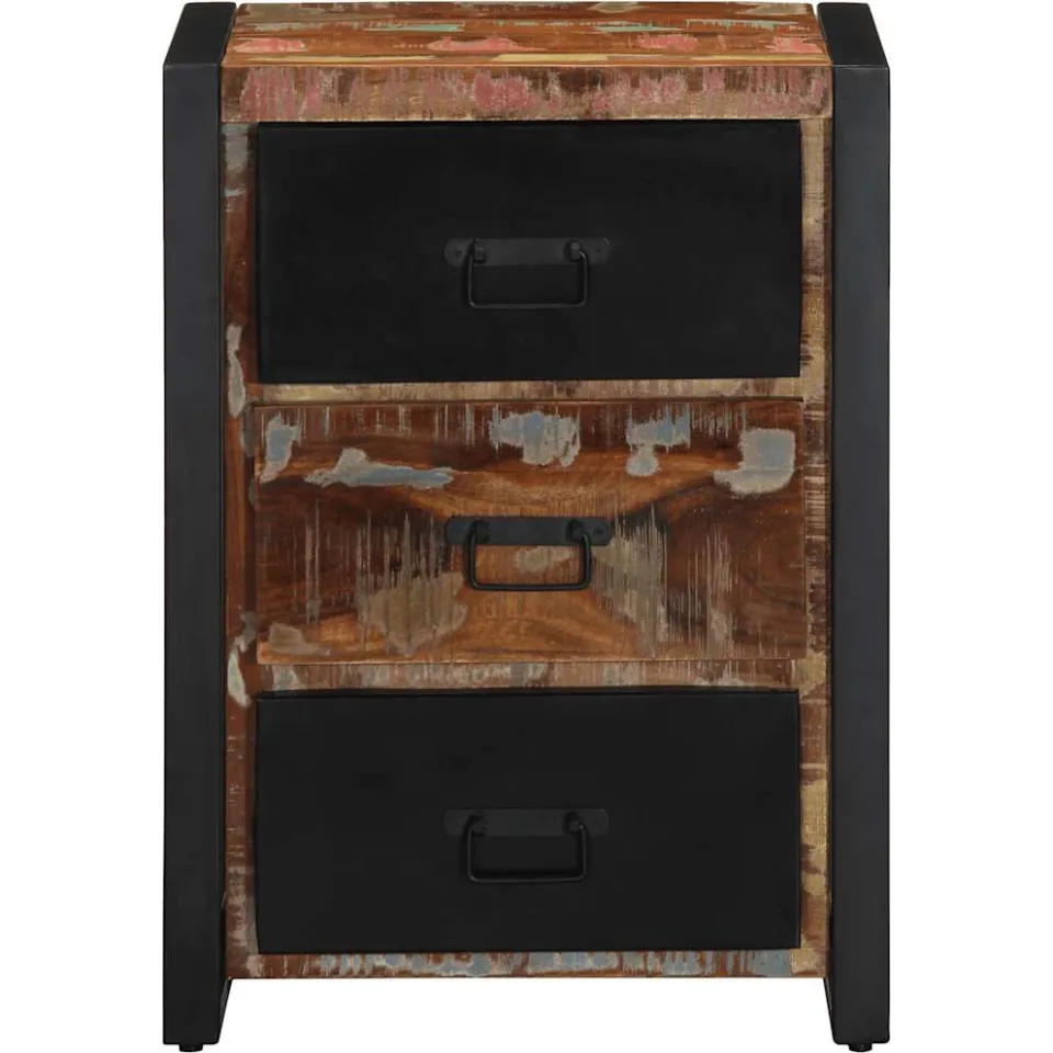 vidaXL Ladekast Multicolor 50x35x70 cm Massief Hout Hergebruikt meerkleurig, foto 2