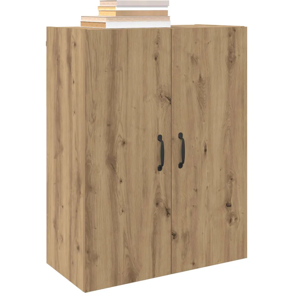 vidaXL Wandkast 2 st Artisan Eiken 69,5 x 34 x 90 cm Bewerkt hout Bruin