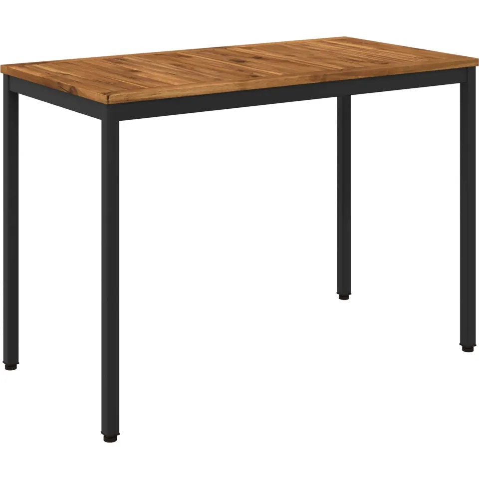 vidaXL Tuindiner tafel NAARDEN Naturel en Zwart 108,5 x 55 x 75 cm, foto 3