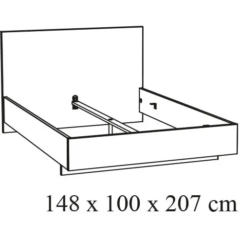 bed Andante-W14 licht eiken, foto 2