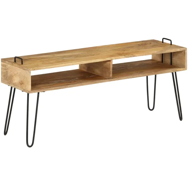 vidaXL Tv-meubel 110x35x45 cm massief mangohout Bruin
