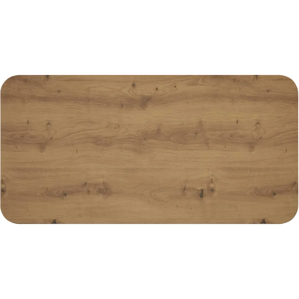 vidaXL Salontafel Artisanaal eiken 100 x 50 x 45 cm Bewerkt hout, foto 4