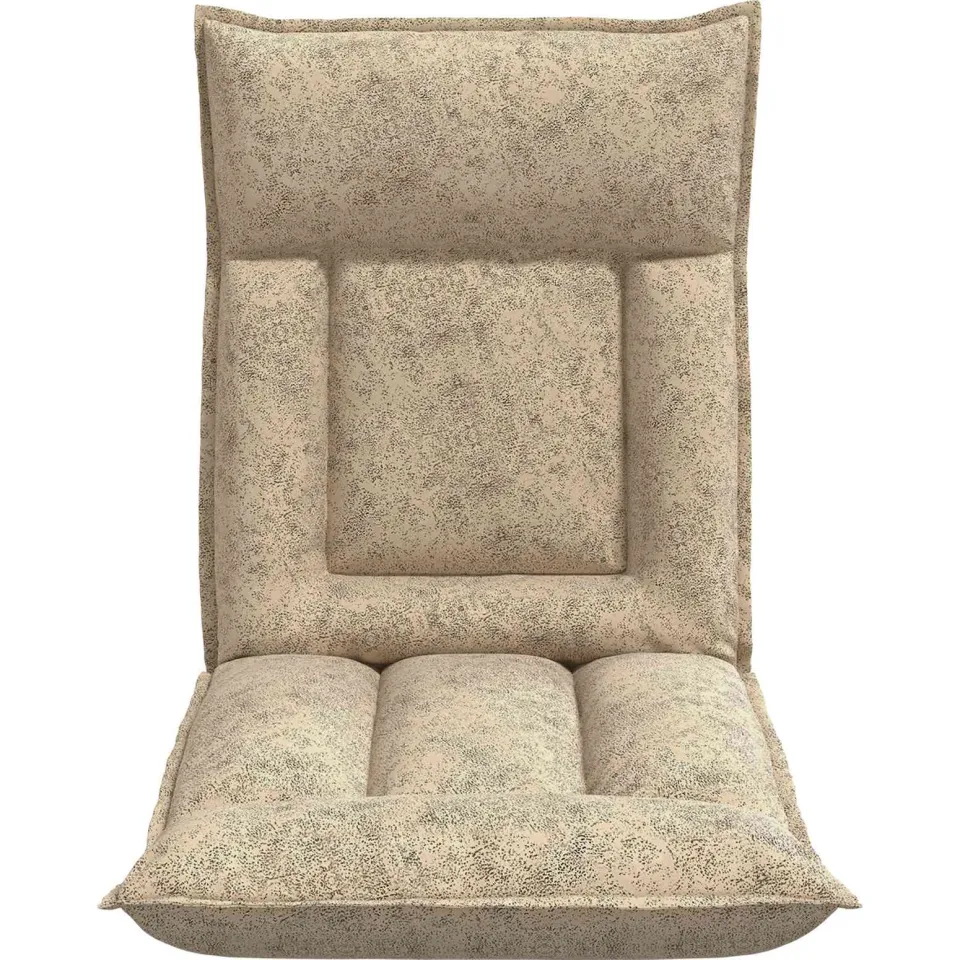 vidaXL Verstelbare vlo stoelen Lichtgrijs Stof, foto 4