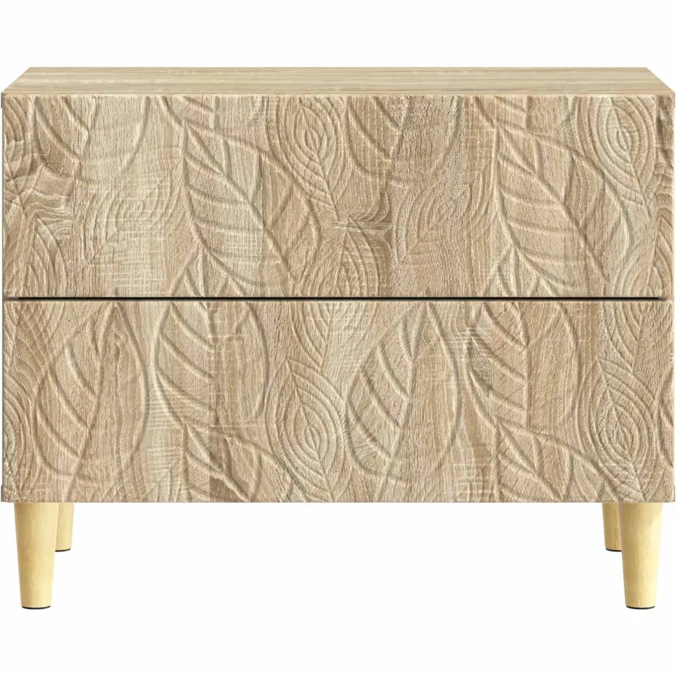 vidaXL Nachtkastje Sonoma Eiken 62 x 34,5 x 48 cm Bewerkt hout, foto 4