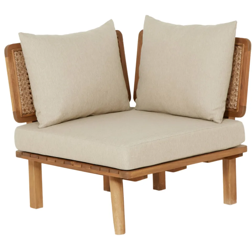 NOUS Garden loungestoel Kyoto Ni Teak/ beige