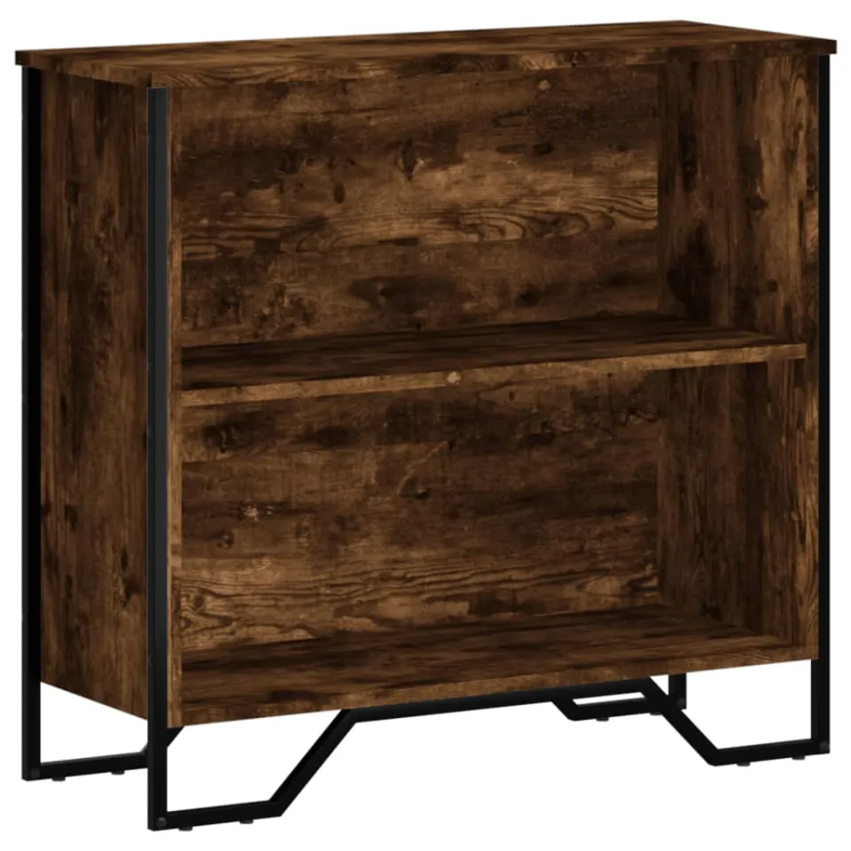 vidaXL Boekenkast 80x31x74,5 cm bewerkt hout gerookt eikenkleurig, foto 3