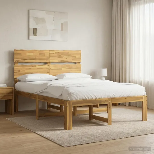 vidaXL Tweepersoonsbed met hoofdeinde ROSTOCK Wit 160 x 200 cm