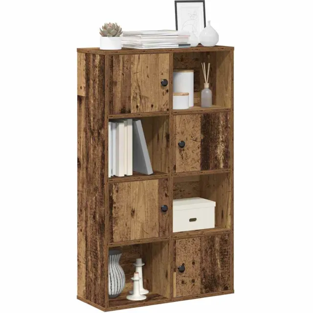 vidaXL Boekenkast 60x24x101,5 cm bewerkt hout oud houtkleurig Bruin