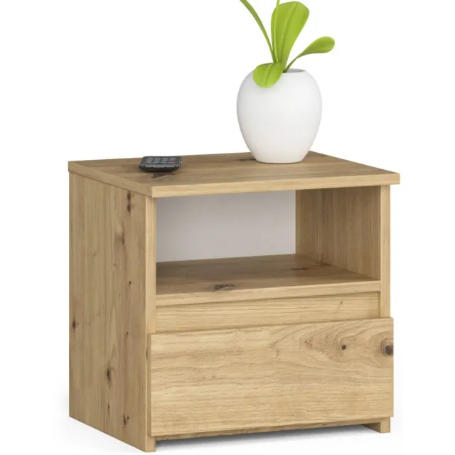 Akord Nachtkastje CL1 met 1 Lade / AKORD Furniture Factory / Artisan Eik / 40 x 40 x 35 cm Ambachtelijke eik